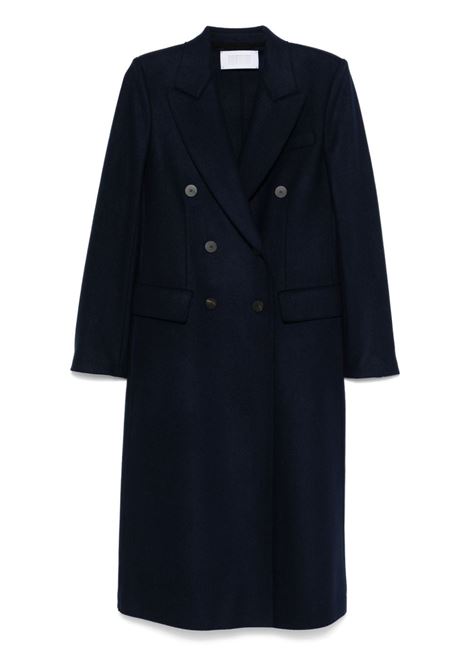 Cappotto sartoriale doppiopetto in blu Harris wharf london - donna